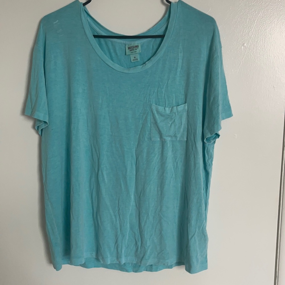 Blue crop top